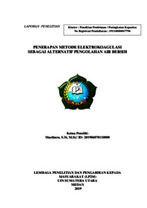 Penerapan Metode Elektrokoagulasi Sebagai Alternatif Pengolah Air ...